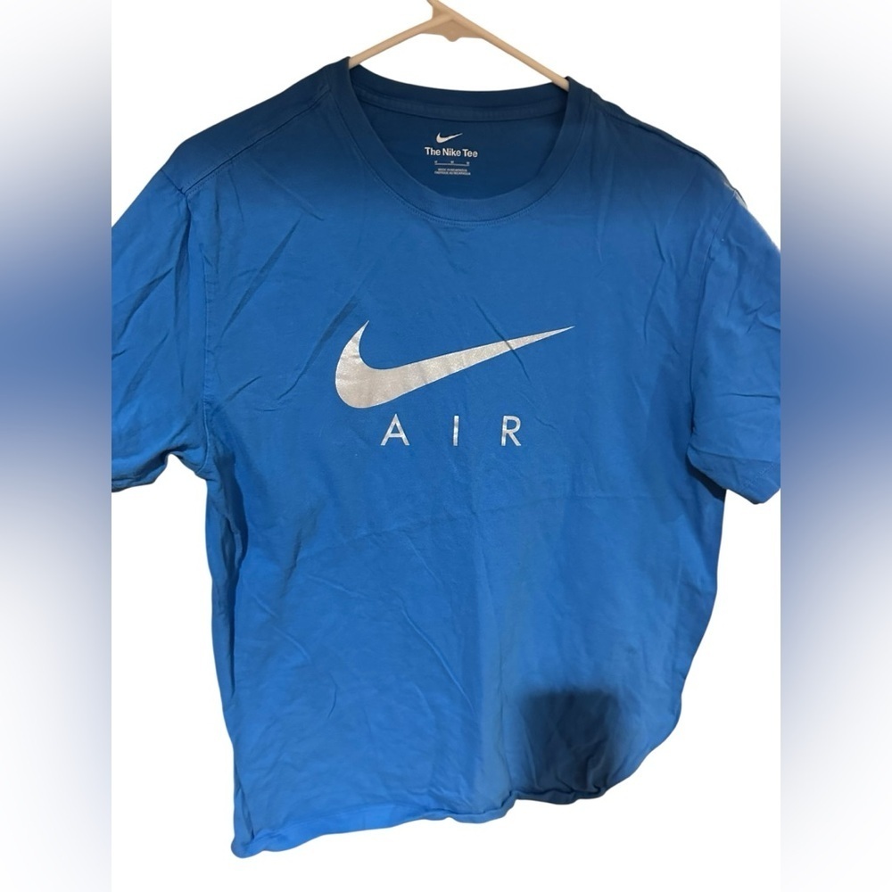 Nike Blue Tee with Silver Swoosh